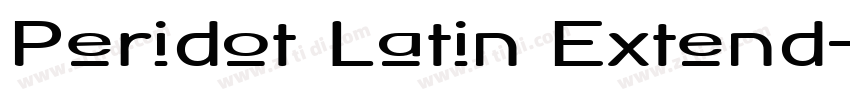 Peridot Latin Extend字体转换